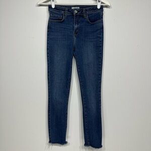 L’AGENCE  marguerite high rise new vintage raw hem jeans size 26